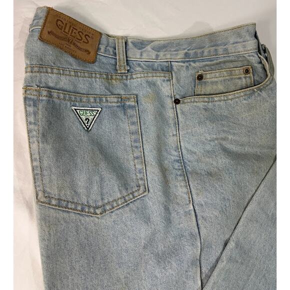Vintage GUESS Georges Marciano Jeans Mens Blue Acid Wash Denim 80s 90s 36X30 - Picture 7 of 7